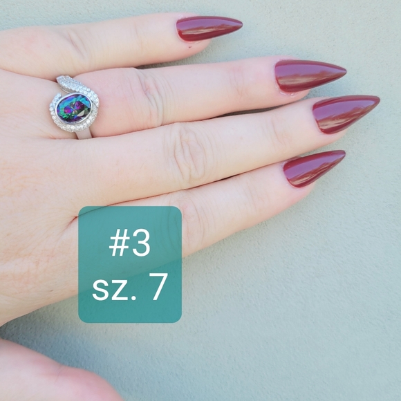 Pick your Rainbow Topaz .925 Ring NWOT 👈 - Picture 6 of 10